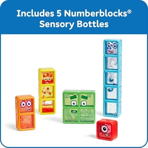 hand2mind Numberblocks One to Five Sensory Bottles, Ages 3+ | 5-Pack, Multicolor thumbnail 2