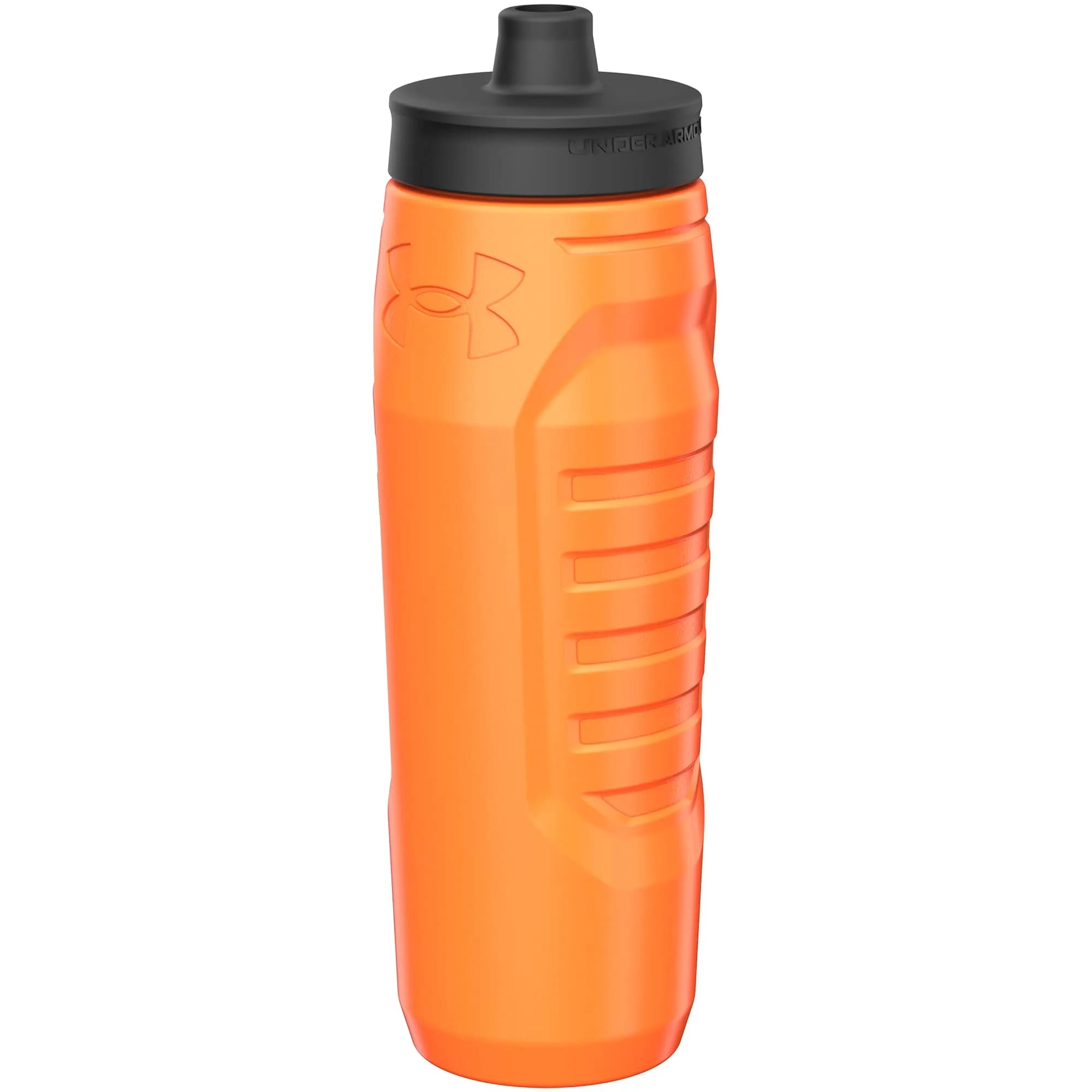 Under Armour Sideline Squeeze Water Bottle 950ml (32.1 oz) | Quick-Shot Lid for Easy Hydration — Blaze Orange