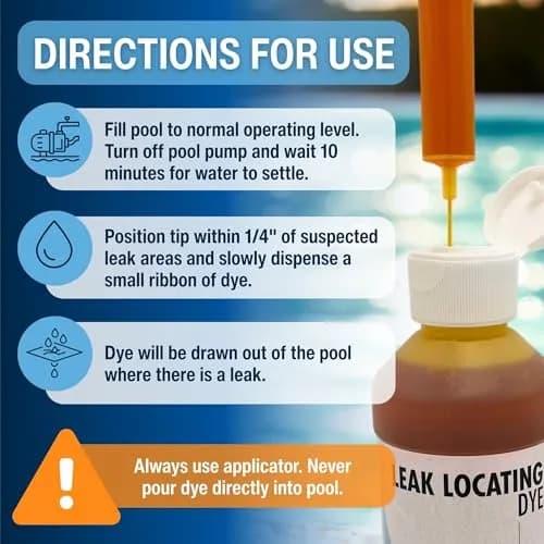 Leakmaster Yellow Dye Pool Leak Detection Kit 2 Pack | Pinpoint Leaks with Precision thumbnail 3