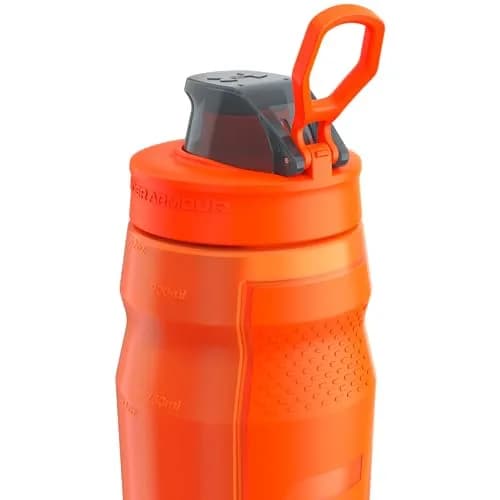Under Armour 32oz Playmaker Squeeze Water Bottle | Leak-Proof, One-Hand Operation, Blaze Orange thumbnail 6
