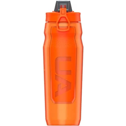 Under Armour 32oz Playmaker Squeeze Water Bottle | Leak-Proof, One-Hand Operation, Blaze Orange thumbnail 2