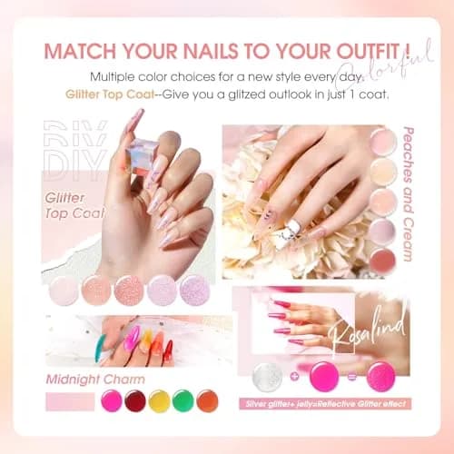ROSALIND 30pcs Jelly Gel Polish Set, 26 Colors Translucent Nude Pink Gel, 5ml (0.17 Fl Oz) Each | Salon Quality for India thumbnail 6