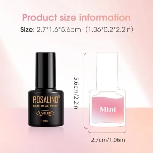 ROSALIND 30pcs Jelly Gel Polish Set, 26 Colors Translucent Nude Pink Gel, 5ml (0.17 Fl Oz) Each | Salon Quality for India thumbnail 9
