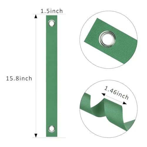 FCENDS Tree Support Straps for Staking, 40 PCS 39.6 cm (15.6 in) Green Nylon Straps | Hurricane Protection & Straightening Ties thumbnail 3