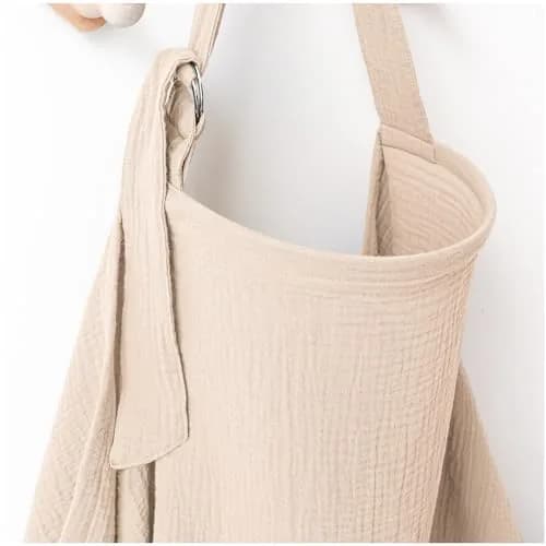 MairMore 100% Muslin Cotton Nursing Cover Ivory 44 x 28 inches | Breathable & Soft for Moms & Babies thumbnail 1