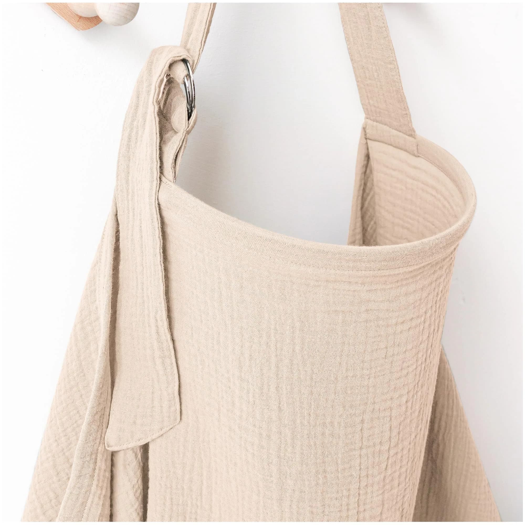 MairMore 100% Muslin Cotton Nursing Cover Ivory 44 x 28 inches | Breathable & Soft for Moms & Babies