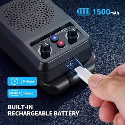 LEKATO Mini Electric Guitar Amp 5W | Portable Bluetooth Practice Amp with 4 Effects thumbnail 4