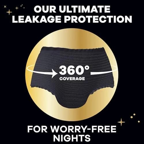 Always ZZZ Overnight Disposable Period Underwear for Women Extra Large/2LX, 14 Count | 360° Leak Protection thumbnail 3