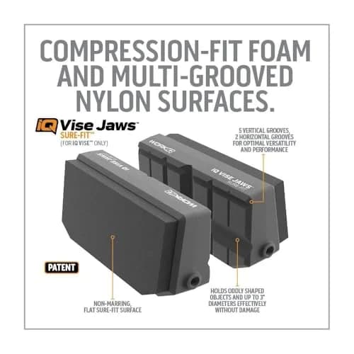 WORK IQ TOOLS Sure-Fit Vise Jaws | Reversible, Upgraded for Odd-Shaped & Delicate Items | Compatible with IQ Vise thumbnail 6