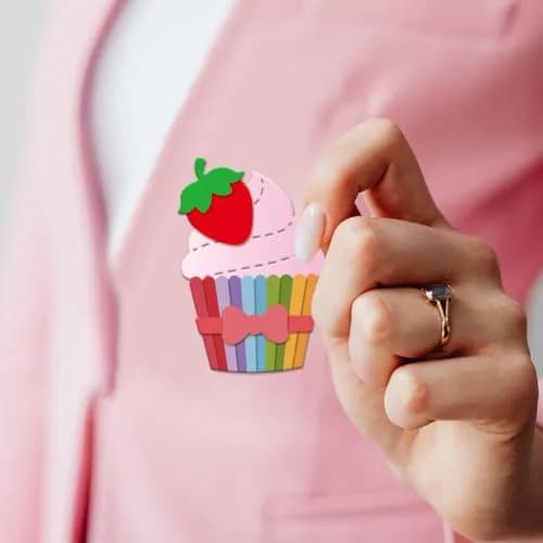 GLOBLELAND Carbon Steel Cupcake Die 6.1x3.7inch | DIY Scrapbooking & Paper Craft thumbnail 5