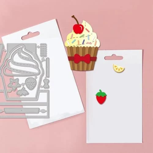 GLOBLELAND Carbon Steel Cupcake Die 6.1x3.7inch | DIY Scrapbooking & Paper Craft thumbnail 3