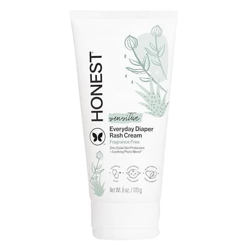 The Honest Company Diaper Rash Cream Zinc Oxide Ointment 170g (6 oz) | Hypoallergenic & NEA Recognized thumbnail 1