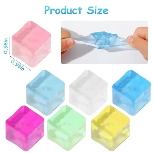 Sketsia Sensory Toys 24 Pcs Cube Squishy Fidget Stress Toys for Adults Kids | Stress Relief & Autism Aid thumbnail 2