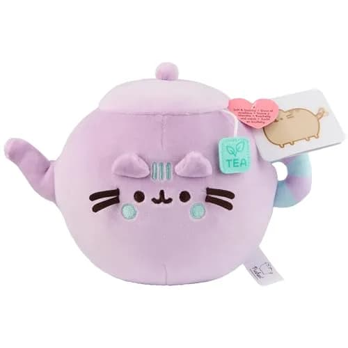 GUND Pusheen Tea Pot Squisheen 6-Inch Squishy Plush Toy | Adorable Lazy Cat Collectible thumbnail 6