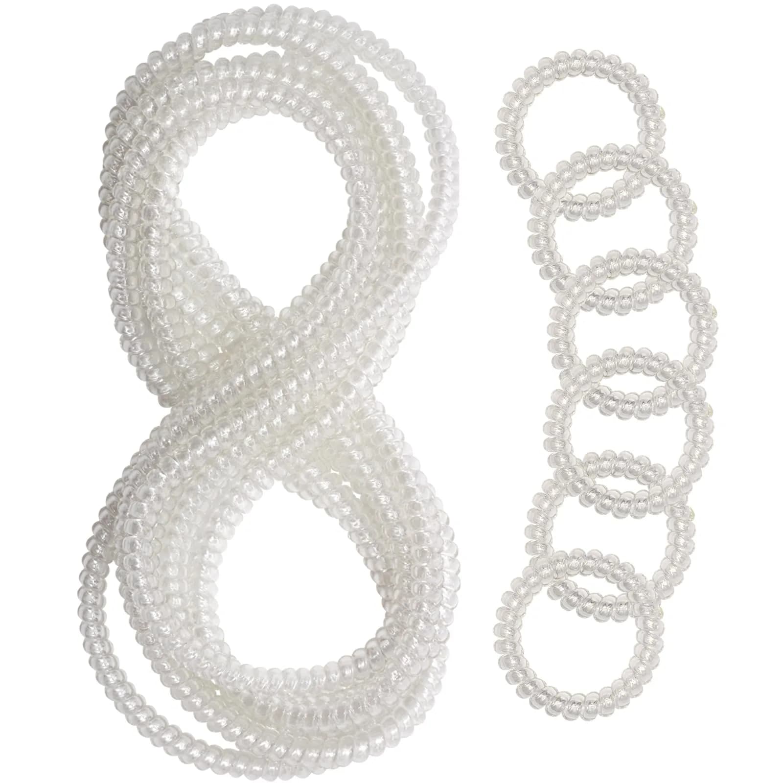 Olugu Clear Coil Chew Necklaces & Bracelets 12 Pcs | Sensory Chewy Jewelry for Kids & Adults