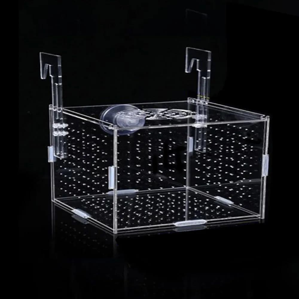 JOBEDE Acrylic Fish breeding Box 6*4*4 inch | Fish Isolation Breeder Aquarium Tank - main product image