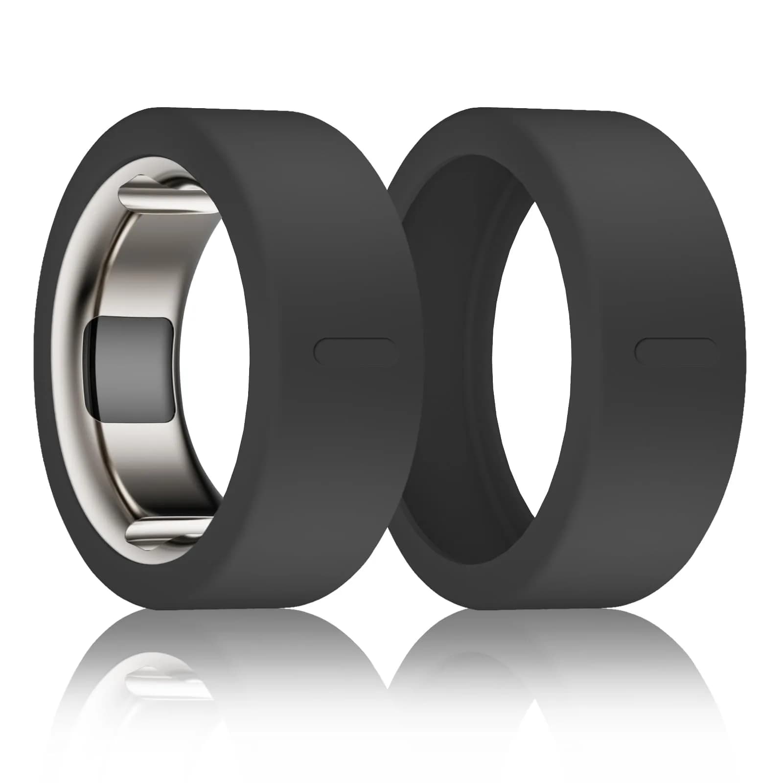 BandSmith Silicone Ring Cover for Oura Ring Gen 3/4, Size M (11/12/13) | Protects Smart Ring During Activities - main product image