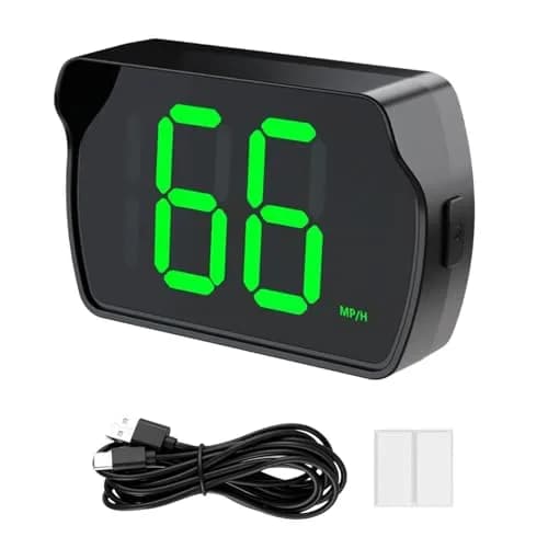 GUGUMO GPS Digital Speedometer for Car | Accurate GPS Speed Readings, Universal Fit, Energy Efficient thumbnail 1