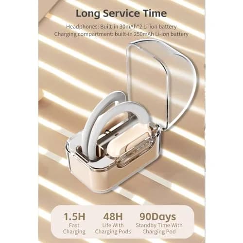 Yoidesu BL02 Translator Earbuds with Digital Display, BT 5.3, 144 Languages Voice Translation Headset | 6 Hours Playback thumbnail 7