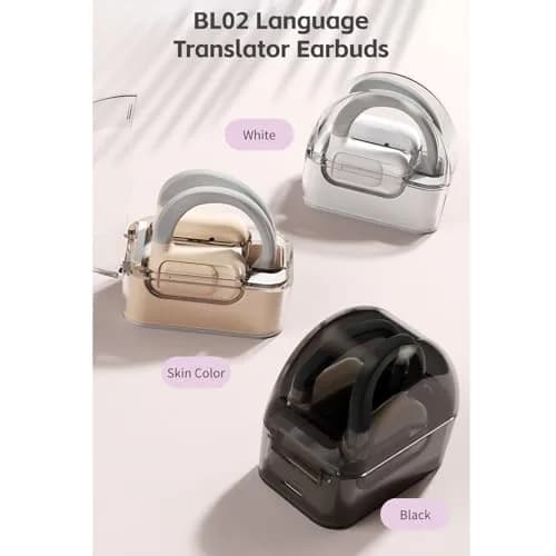 Yoidesu BL02 Translator Earbuds with Digital Display, BT 5.3, 144 Languages Voice Translator Device, Noise Cancellation, HiFi Stereo Earbuds (Black) thumbnail 2