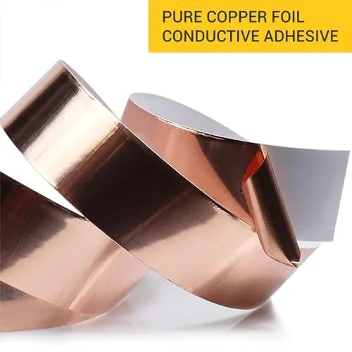 ELK Copper Foil Tape 2 Pack - 1 inch x 66 ft (16.76 cm x 20.12 m) | Conductive Adhesive for Electronics, Crafts, Repairs thumbnail 6