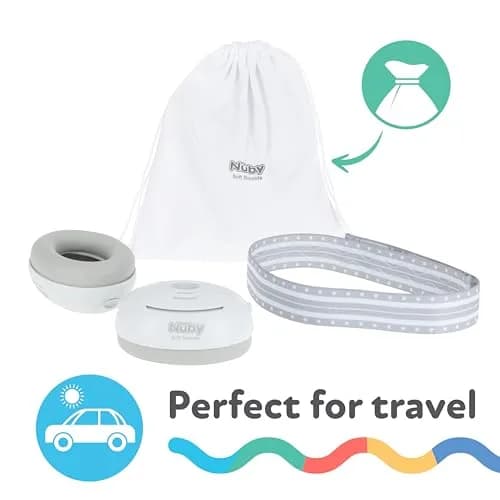 Nuby Baby Earmuffs White | Soft Noise Protection for Babies thumbnail 3
