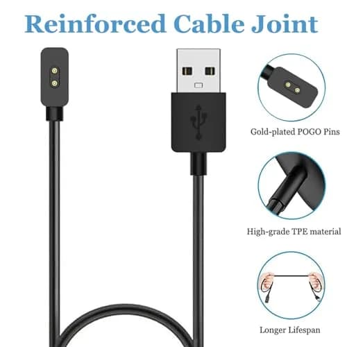 EXMRAT Charger Cable for Xiaomi Mi Band 8 9 10 & Redmi Watch 3 | USB Charging Cable 60cm thumbnail 3