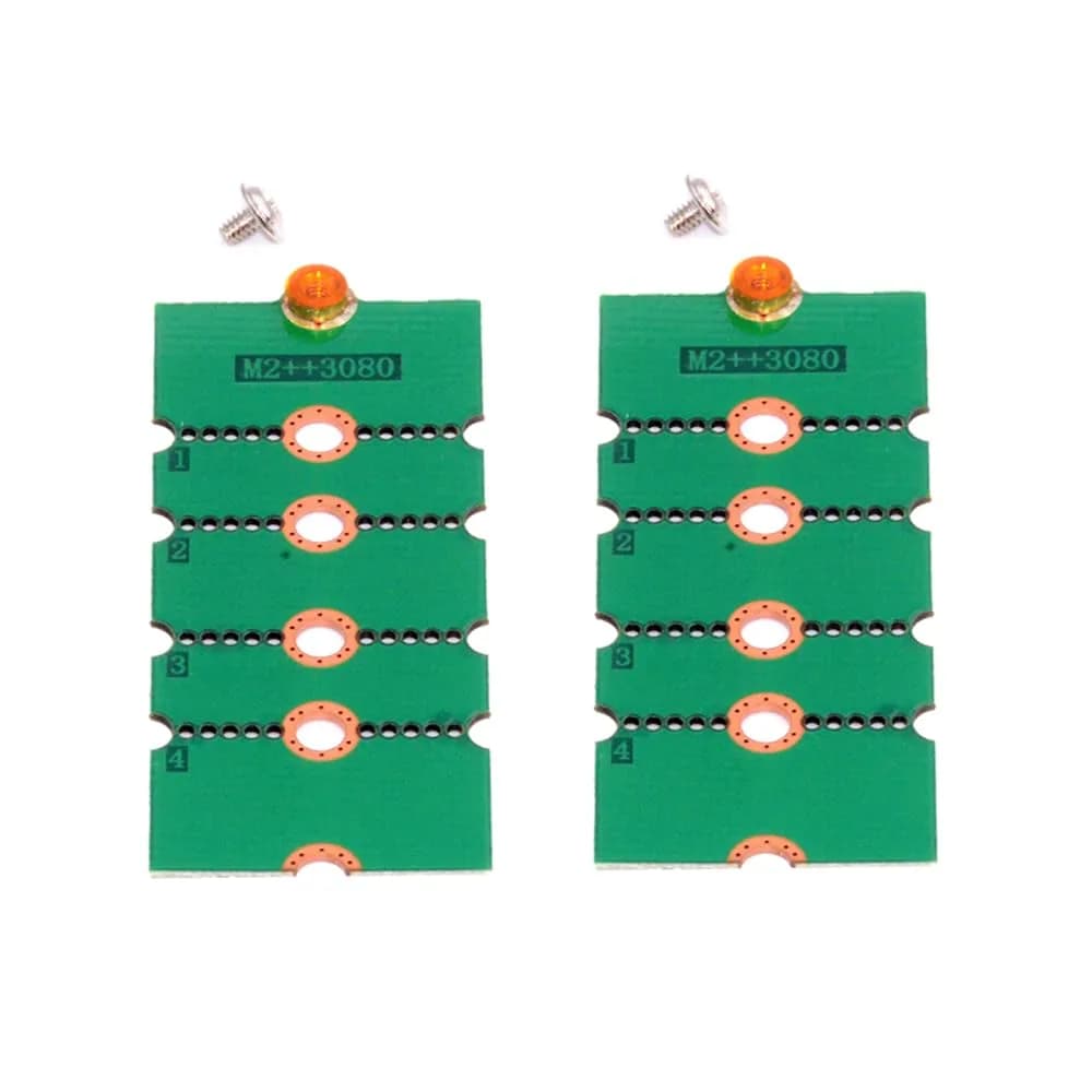 xiwai 2pcs M.2 NGFF NVME Adapter Brackets Support 2230-2280 | Convert & Extend SSD Compatibility - main product image
