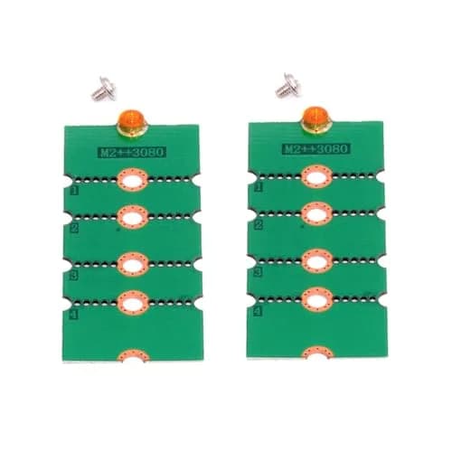 xiwai 2pcs M.2 NGFF NVME Adapter Brackets Support 2230-2280 | Convert & Extend SSD Compatibility thumbnail 1