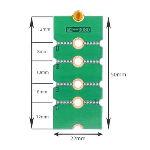 xiwai 2pcs M.2 NGFF NVME Adapter Brackets Support 2230-2280 | Convert & Extend SSD Compatibility thumbnail 5