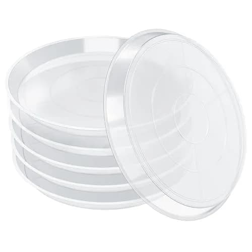 FUIJOL 6 Pack Clear Plant Saucer | Durable 8" Water Catcher for Indoor & Outdoor Pots thumbnail 1
