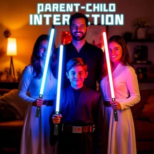CSNDICE Lightsaber 2 Pack, Metal Hilt, 20 RGB Colors | Dual-Mode Dueling Toy for Kids & Adults thumbnail 9