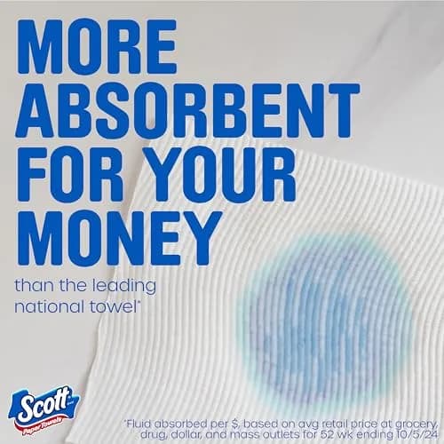 Scott Paper Towels Choose-A-Sheet 30 Double Rolls | Absorbent & Virtually Lint-Free (100 Sheets/roll) thumbnail 4