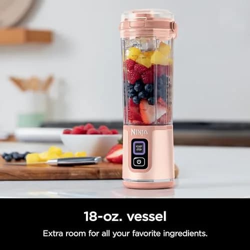 Ninja Portable Blender 18oz | Cordless, Rechargeable, Dual-Color, 2 Pack thumbnail 3