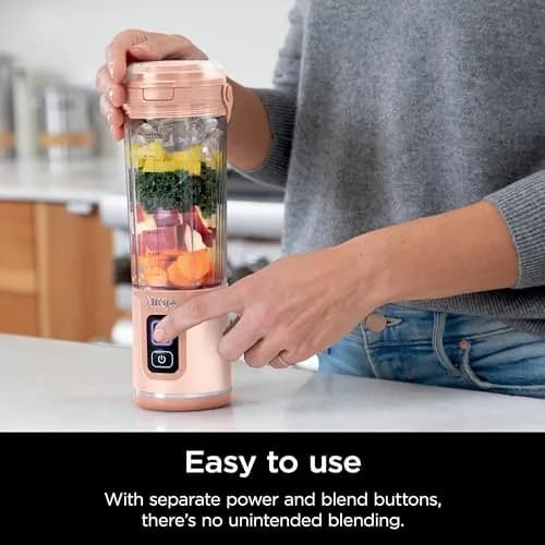 Ninja Portable Blender 18oz | Cordless, Rechargeable, Dual-Color, 2 Pack thumbnail 4