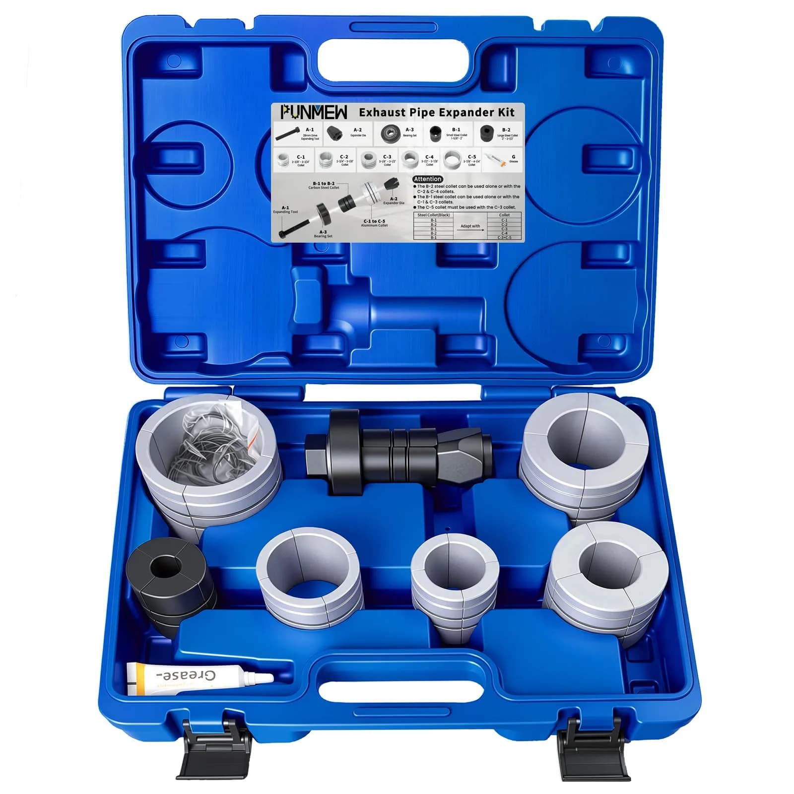Punmew Exhaust Pipe Expander 28mm | Heavy-Duty Auto Exhaust Tool for Tail Pipe Expansion - main product image