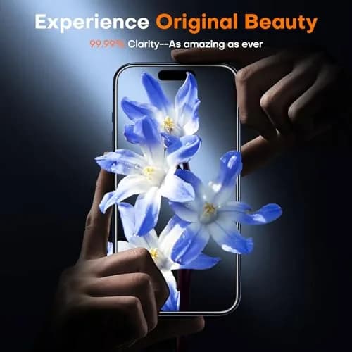 TOCOL iPhone 15 Pro Screen Protector 6.1" | Easy Auto Installation & Impact-Resistant thumbnail 6