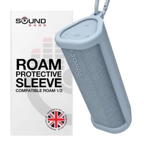 Sound Bass Heavy Duty Protective Silicone Carrying Case for Sonos Roam 2 | Blue, 159g (0.35lb) thumbnail 1