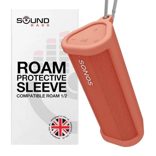 Sound Bass Heavy Duty Protective Carrying Case for Sonos Roam 2 | Red, 159g (0.35 lb) thumbnail 1
