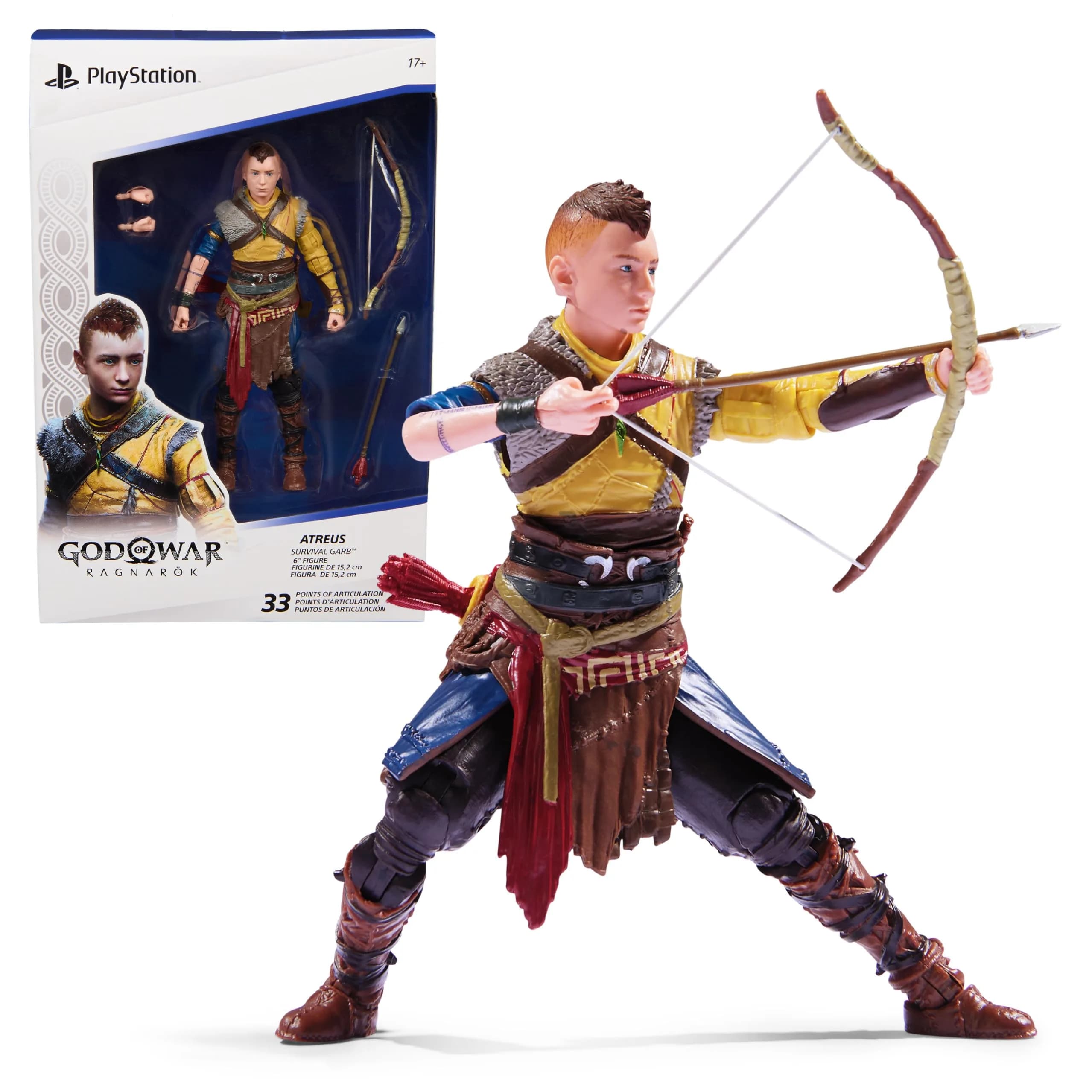 PlayStation Horizon Forbidden West Deluxe Aloy Action Figure 6-Inch (15.24 cm) | Officially Licensed Collectible — 6" Atreus Figure