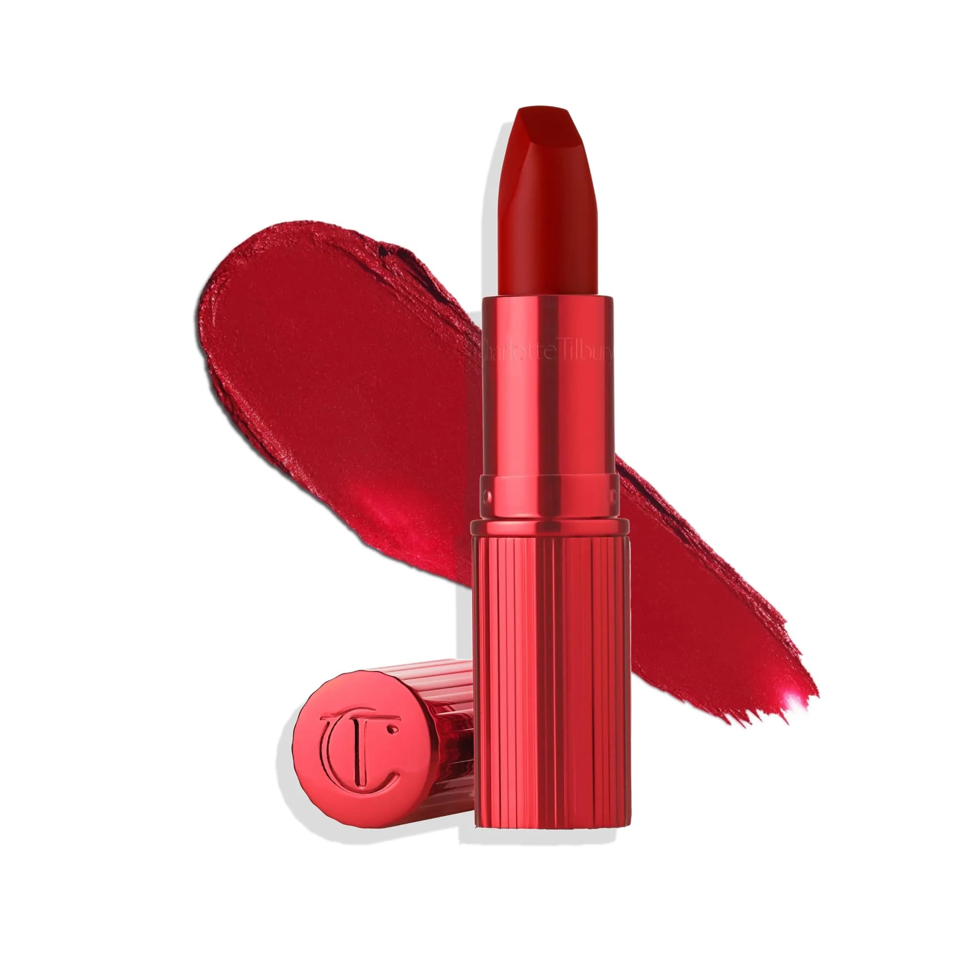 Charlotte Tilbury Matte Revolution Lipstick Pillow Talk Medium | Long Lasting, Hydrating, Matte Finish — Cinematic Red