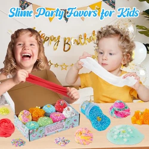 Okaybee Slime Variety Pack 8 x 100ml (800ml Total) | Non-Toxic & ASTM-Tested for Kids thumbnail 5