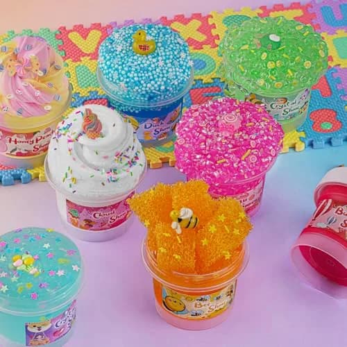 Okaybee Slime Variety Pack 8 x 100ml (800ml Total) | Non-Toxic & ASTM-Tested for Kids thumbnail 7
