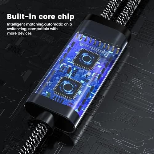 MOGOOD USB C Splitter Adapter for Data Transfer - 1 Male to 2 Female USB-C Ports | Black thumbnail 6