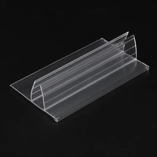 PATIKIL Clear Plastic Label Holders with Blank Labels, 30 Pack, Fits 7-12mm Shelves | Retail Store Price Tag Holders thumbnail 5