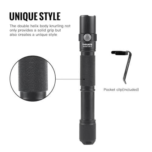 ThruNite Archer 2A C LED Rechargeable Flashlight 1018 Lumens | Waterproof, USB-C, Dual Switch thumbnail 9