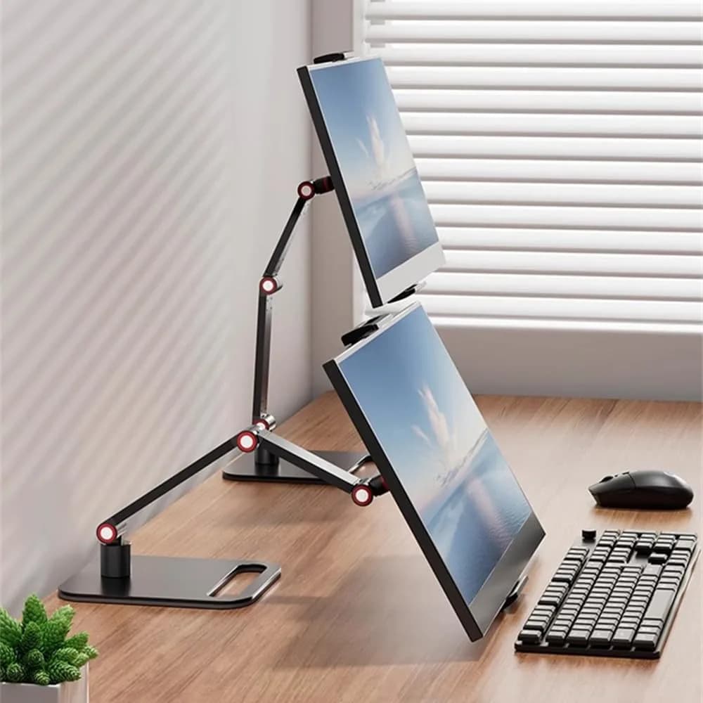 AiFeelife Portable Monitor Holder for 12-17.3 Inch Screen Desk Holder | Heavy Duty Aluminum Metal - main product image