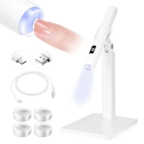 SAVILAND Flash Cure Nail Lamp U V Light for Gel Nails with Magnetic Stand 156 g (0.132 kg) | 8S Fast Cure thumbnail 1