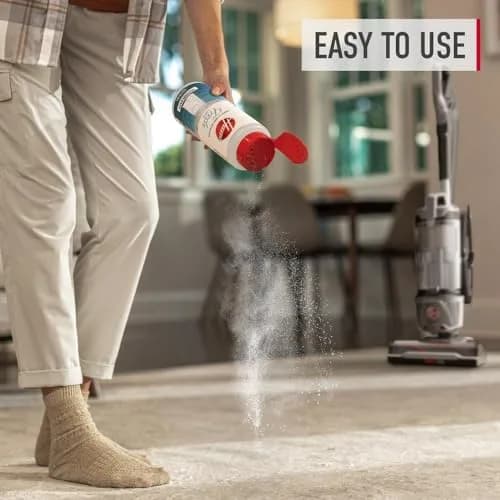 Hoover Carpet and Room Refresher Powder 32 oz (907 g) | Fresh Linen Scent, Vacuum Safe for Carpets, Rugs, Couches thumbnail 3