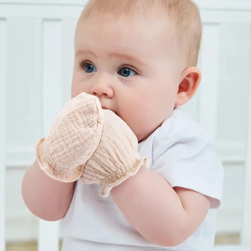 Pro Goleem Baby Mittens 3-Pack | Soft Breathable Cotton for Newborns 0-6M thumbnail 3